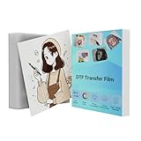 SCULPFUN DTF Transferfolie Papier A4 20 Blätter, 21cm x 29.7cm Glossy Doppelseitige Klare Wärmetransferpapier, Transfer Film für T-Shirts Textil, DTF-Folie für Sublimationsdrucker und DTF Drucker