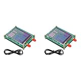 Hurromy 2 x MAX2870 23,5 MHz-6000 MHz Generator-Modul, RF-Signalquelle, hohe Stabilität, geringe Geräuschentwicklung, LCD-Anzeige, Signalsensor