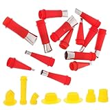 Tofficu 1 Satz Heißklebepistolen Düsensatz Wiederverwendbare Kartuschendüse Edelstahl Dichtungsdüse Fugenwerkzeug Kartuschenwerkzeug Kartuschenwerkzeuge Kartuschenspitzen