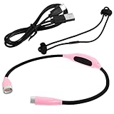 Kisangel Wiederaufladbare LED Hals Leselampe Tragbare Kleine Buchleuchte Verstellbare Helligkeit Vielseitig als Nacken Schreibtischlampe für Lesen im Schlafzimmer und Unterwegs