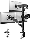 FORGING MOUNT Monitor Halterung 3 Monitore für 13-32 Zoll Bildschirme, PC Monitorhalterung öhenverstellbar, Drehbar und Schwenkbar, Neigbar, maximale Belastung 8 kg pro Arm, VESA 75/100