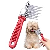 Fellpflegekamm für Haustiere – Hunde-Entfilzungskamm | Glatter ergonomischer Katzen-Entfilzungswerkzeug für den Innen- und Außenbereich, Unterwollharke, Hundebürste für Familien und Freunde