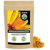 Alpi Nature Ringelblumenblüten getrocknet 125g, Ringelblume getrocknet für Ringelblumentee, Calendula Tee, ganze Blüten