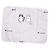 WRITWAA Wasserdichte und atmungsaktive Matratze Betteinlagen für Inkontinenz wiederverwendbare Pads Bettnässer Matten Periodenbinden wiederverwendbar Urinunterlage Ökologische Baumwolle