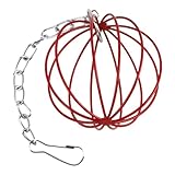 Quorvex Heuraufe Für Kaninchen,Heuhalter für Kaninchenkäfig | Metall Gras Futterball Rack, Hängendes Käfigzubehör für Kleintiere wie Chinchilla und Hamster