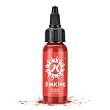 JimKing 30ml tätowierungen, tattoos, alltätowierung mit schwarzen farbstoffen, farben mit schwarzen pigmenten, tinte mit bleistift und tätowierung (rot)