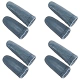 8pcs (4 Paare) Leder Finger, Nadel stricken Finger Fingerhut Guards, Leder Fingerschutz, Nähen Fingerhut Guards für Handarbeit Nähen Nadelarbeit Handarbeit