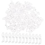 HOLIDYOYO 100Stücke LED Lichtstreifen Halterungsklammern Transparente Clips Für Einfache Montage Von LED Lichterschläuchen Robuste Und Langlebige Kabelbefestigungen