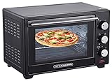 STEInBORG Mini Backofen 25 Liter | Pizza-Ofen | 3in1 Backofen | Minibackofen | Miniofen | Krümelblech | Ober-/Unterhitze | Konvektion | 60 minTimer | 1.600 Watt