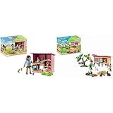 PLAYMOBIL Country 71308 Hühner mit Küken & Country 71252 Kaninchenstall, Tiere für den Bio-Bauernhof, Nachhaltiges Spielzeug für Kinder ab 4 Jahren