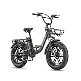 ENGWE E Bike Herren Elektrofahrräder-Ebike mit 48V 13Ah Batterie, E Bike 20 * 4.0 Zoll, E-Bike 7-Gang Getriebe mit LCD-Display, E Bike 250W Motor & 25km/h, Reichweite bis zu 150km L20/L20 Boost