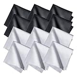 12 Brillenputztücher in Optikerqualität - 20 x 20cm - Mikrofaser - Extra Weich & Saugstark