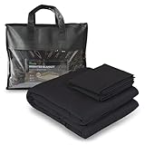 Vonia Gewichtsdecke 150x200 cm 9kg – Beschwerungsdecke aus Polyester, geruchsfrei & atmungsaktiv – verbessert Schlafqualität & reduziert Stress (Schwarz)