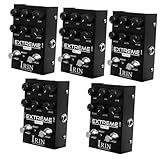 BESTonZON 5st Elektrische Gitarren Effekte Stereoanlagen Gitarreneffekte Gitarren-delay-pedal Gitarren-effektpedal Bass-effektpedal Stereo-equalizer Gitarrenparts Black Aluminiumlegierung