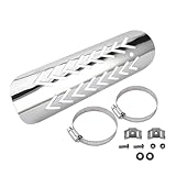 Hitzeschild für Motorrad-Auspuff, Hitzeschild des Auspuffrohrs – Hitzeschutz gegen Berechnung des Rohres, rutschfestes Motorradzubehör, schnell und sicher