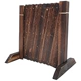 LOORGVEL Ausziehbarer Holzzaun Sichtschutzzaun Gartenzaun mit Rankgitter für Kletterpflanzen Balkon Terrasse 035m Hoch 12m Lang