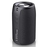 ZEALOT Bluetooth Lautsprecher,Musikbox Bluetooth mit USB/TF Karte/AUX,Bluetooth Box mit IPX5 Wasserdicht,12h Spielzeit,Dual Pairing,Tragbarer Kabelloser Lautsprecher für Home&Outdoor-Schwarz