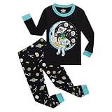 Generisch Kids & Toddler Boys Pajamas 2 Piece Set Sleepwear (Black, 5-6 Years) 2025 Kinder