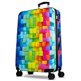 NOWI Hartschalenkoffer XL Groß – 102L Volumen – 8 Rollen 360° drehbar – Leichter ABS Koffer mit Zahlenschloss & Teleskopgestänge – Reisekoffer, Koffer Groß, Trolley (XL)