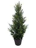 Seidenblumen Roß Zeder/Konifere Natura 60cm LA künstliche Pflanzen Baum Kunstpflanzen Kunstbaum Thuja Zypresse