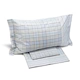 Caleffi Bettwäsche-Set, 100% Baumwolle, für Bett + 2 Kissenbezüge 50 x 80 cm, weich, atmungsaktiv und waschbar, Elegantes italienisches Design, 4-teilig