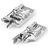 2 Stück Nähfüße, Brother Nähmaschinen Zubehör, Nähfuß, Nähmaschinenfüße, Universal für Meisten Nähmaschinen Inländische Nähmaschinen