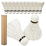ycezw Badminton Shuttlecocks, Cocks Shuttle, 12 Packs Badminton, Hochgeschwindigkeits-Trainingsbälle mit großer Stabilität und Haltbarkeit, tragbare Outdoor-Sportgeräte für das Training