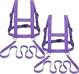 2 Stück Lila Pferdegeschirr für Kinder Pferdeleine zum Spielen für Kinder Zaumzeug Skifahren Rollenspiel Zubehör für Spielpferd Pferdeleinen Größenverstellbare