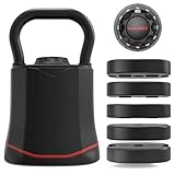 HXD-ERGO Verstellbare Kettlebell 6-in-1 (3–18 kg), Schnellwechsel-Gewicht, Breiter Griff, Kompakte Kugelhantel für Zuhause & Home Gym Training