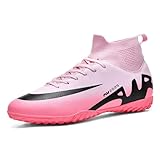 WEJIESS Herren Fußballschuhe High Top Spikes Jugend Outdoor-Training Fußballschuhe Professionelle sportliche Sportschuhe Turf Trainer