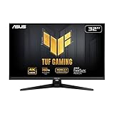 ASUS TUF Gaming 81.3 cm (80.0 cm sichtbar) 4K HDR DSC Gaming Monitor (VG32UQA1A) - UHD (3840 x 2160), 160Hz, 1ms, Extreme Low Motion Blur Sync, Freesync Premium, HDMI2.1, Lautsprecher, 120% sRGB,