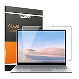 MEGOO Gehärtetem Glas Displayschutzfolie für Microsoft Surface Laptop Go 3/2/1 12.4', 9H Härte, Anti-Kratzer,Microsoft Surface Laptop Go Displayschutzfolie