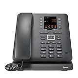 Gigaset Maxwell C - schnurgebundenes DECT-Telefon, mit bis zu 4 VoIP-Konten - 2,8“ TFT-Farbdisplay - Volltastatur - 8 Funktionstasten und 9 weitere auf dem Display, schwarz