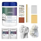 Generisch Gips zum Basteln – feines Gießpulver zum Mischen, Gießpulver für Kunsthandwerk, wasseraktivierte Gipsabdrücke, Skulpturenformwerkzeug, umweltfreundliches Gießharzpulver