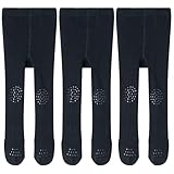 Tiny One Strumpfhose Baby & Kinder 3-pack | Bio-Baumwolle | Krabbelstrumpfhose für Mädchen & Jungen | Anti-Slip Knie & Füße | Rutschfest & Bequem Tights 74/80