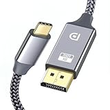 USB-C auf DP 1.4 Kabel 8K@60 Monitor Displayport Adapter Konverter für Macbook HP Notebook Laptop Smartphone