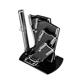 Mikinona Acryl Messerhalter Fächerförmig Küchenmesser Organizer Messerblock Platzsparend Stabil Mit Rutschfestem Sockel Für Saubere Werkzeugaufbewahrung