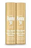 Plantur 39 Color Blond Phyto-Coffein-Shampoo – 2 x 250 ml - Farbauffrischendes Haarshampoo für Frauen zur Aktivierung der Haarwurzel – für blondiertes und blondes Haar