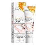 Achselhellcreme, sanft und doch effektiv, 50 g, Vitamin-C-Whitening-Creme, koreanische Hautpflege-Lotion, Mehrfachbereich, für innere Oberschenkel, Ellbogen, Knie, Achselhöhlen und intime Gebiete