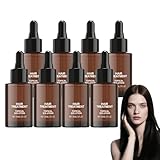 Schnell einziehendes Kopfhautpflegeserum, tägliche Kopfhautbehandlung, für Männer und Frauen, die sich ein verbessertes Haarbild wünschen. Leave-in-Pflege für gesund aussehendes Haar. (8 Flaschen)