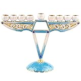 JINGYAN Kerzenständer Mini-Kerzenleuchter, handbemalt, Familiendekoration, Party, Urlaub, Kerzenleuchter