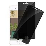 Rcokas [2 Stück für Schutzfolie Anti-spy iPhone 8 Plus Displayschutz Panzerglas Anti-spy iPhone 7 Plus/8 Plus Blickschutz, [HD][9H Härte][Anti-Kratzen][Frei von Kratzern]