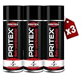 PRITEX – Bohr- und Schneidöl Spray 3 x 400 ml – Bohröl Kühlmittel mit guter Haftfähigkeit – Schmieröl mindert den Verschleiß & reduziert die Reibungskräfte beim Bohren, Drehen, Fräsen & Schneiden