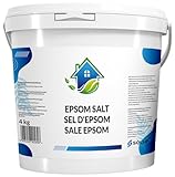 SOLUP Epsom Salz 4 Kg I Badesalz I Bittersalz I Dead sea Salt I Bittersalz zur Darmreinigung I Magnesium Sulfat Badesalz Natur