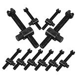 AKOOSY 10 Stück Teiliges Kettenspanner Schraubenset für Motorsäge Kettenspannung Einstellschrauben Metall Langlebig Kompatibel für Elektro und Benzin Kettensägen Einsetzbar
