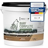 ReaVET Barf Complete Hund Pulver 1,2kg - Barfen für Hunde, Barf Zusatz Komplett, Mineralien & Vitamine, Barf Hund