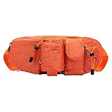 Hqunjikp Handyhalterung für Laufgürtel, wasserdicht, verstellbare Hüfttasche – Laufgürtel, Bauchtasche, für Wandern, Radfahren, Workout, Wandern, Camping, Radfahren, Fitnessstudio, Fitness, Orange