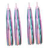 STOBAZA 2 Paare Bunte Fahrradwimpel für Einfache Montage Dekorative Lenkerbänder für Kinderfahrräder und Roller Stilvolle Helle Scooter Tassels zur Fahrraddeko