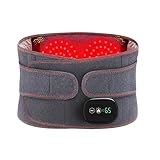 maellaBelt -Wärmegürtel mit Massage 3 Modi Touchscreen Kabellos 5000mAh Akku – Flexibel Atmungsaktiv für Bauch Rücken, USB-Aufladbar, Timer, Größe 120x20cm, Schwarz