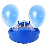 LKHDONG Luftballonpumpe Elektrisch 1200W Ballonpumpe Klein Luftballon Pumpe mit 2 Düse, Tragbar Ballonaufblasgerät Automatische Inflatorgebläse für Geburtstag Party, Hochzeitsfeiern